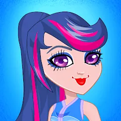 Скачать взломанную Pony College Student Dress Up (Пони Студент Колледжа Одеваются)  [МОД Все открыто] - стабильная версия apk на Андроид