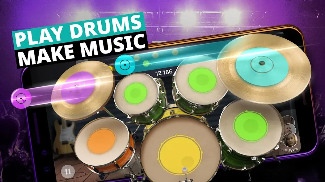 Drum Kit Music Games Simulator  [МОД Меню] Screenshot 1