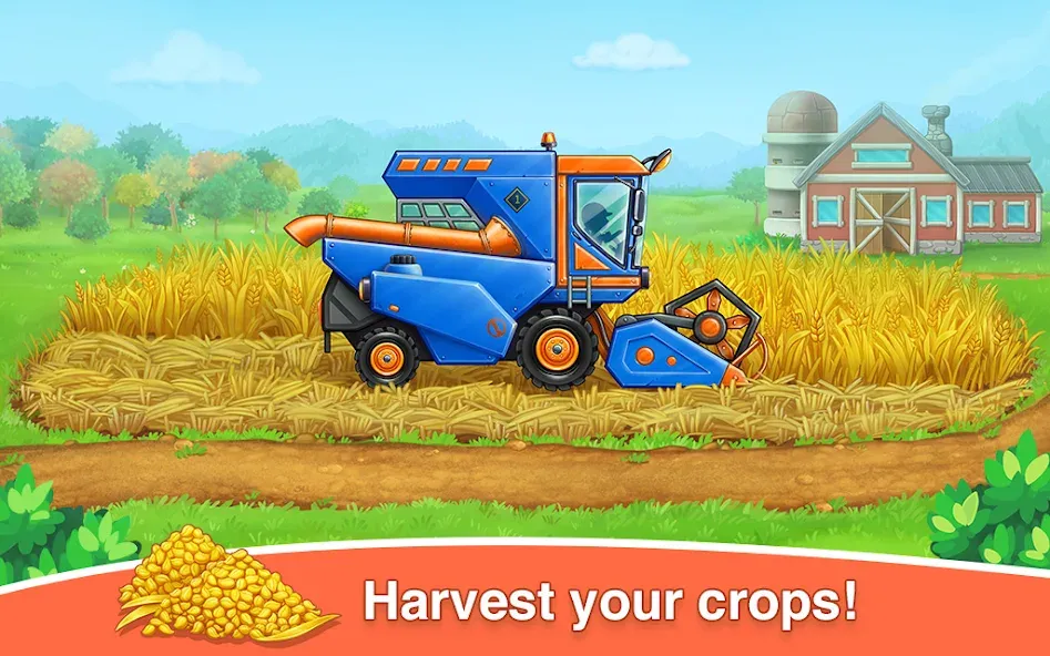 Farm land & Harvest Kids Games  [МОД Unlocked] Screenshot 4