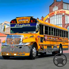 Скачать взлом School Bus Transport Simulator (Школьный Автобусный Транспортный Симулятор)  [МОД Unlocked] - стабильная версия apk на Андроид