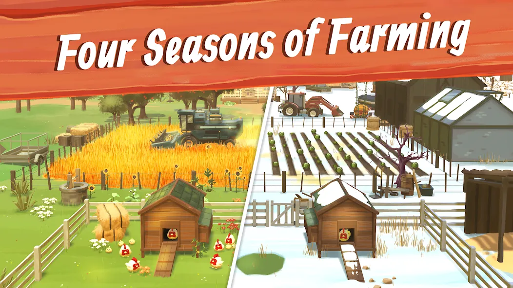 Big Farm: Mobile Harvest (Биг Фарм)  [МОД Все открыто] Screenshot 2