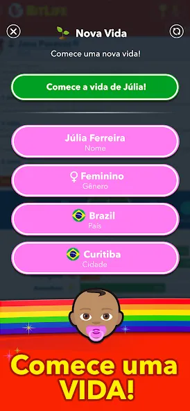 BitLife BR - Simulação de vida (БитЛайф БР)  [МОД Unlimited Money] Screenshot 1