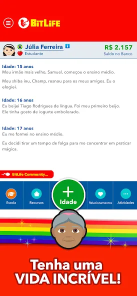 BitLife BR - Simulação de vida (БитЛайф БР)  [МОД Unlimited Money] Screenshot 4