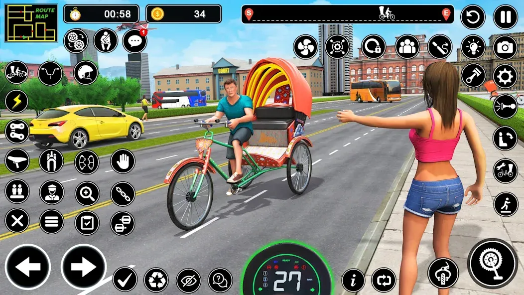 BMX Cycle Games 3D Cycle Race (игры на велосипеде 3D гонка)  [МОД Unlocked] Screenshot 1