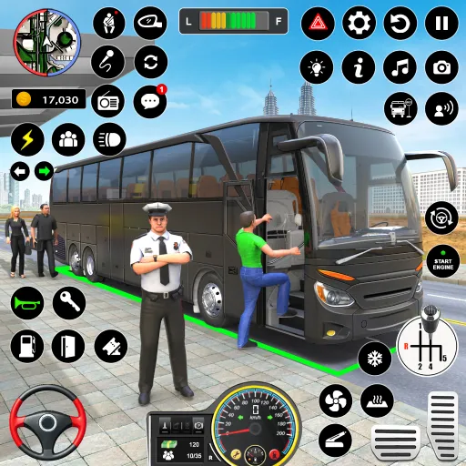 Bus Simulator - Driving Games  [МОД Много монет] Screenshot 1