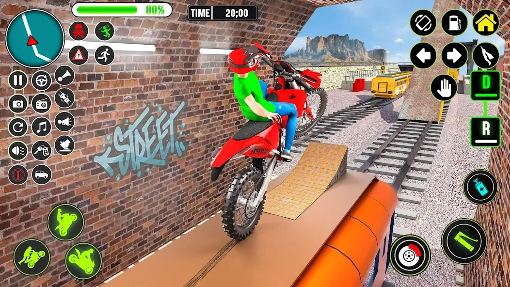 GT Bike Racing Game Moto Stunt (ДжиТи Байк Рейсинг Гейм Мото Стант)  [МОД Меню] Screenshot 5