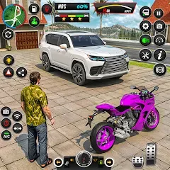 Скачать взломанную GT Bike Racing Game Moto Stunt (ДжиТи Байк Рейсинг Гейм Мото Стант)  [МОД Меню] - последняя версия apk на Андроид