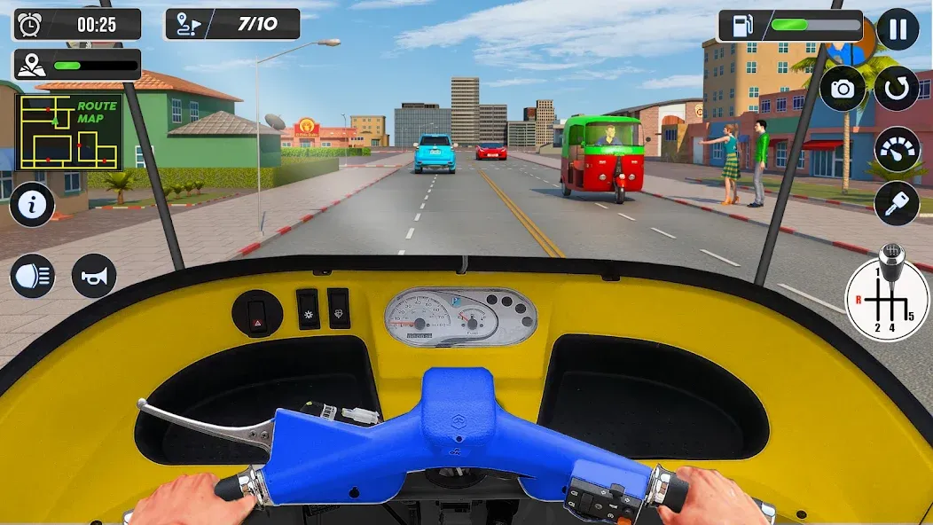 Tuk Tuk Auto Driving Games 3D  [МОД Много монет] Screenshot 2