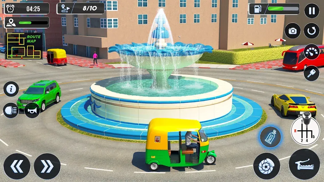 Tuk Tuk Auto Driving Games 3D  [МОД Много монет] Screenshot 5