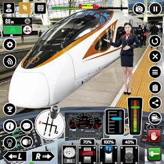 Взлом Railway Train Simulator Games  [МОД Бесконечные монеты] - полная версия apk на Андроид