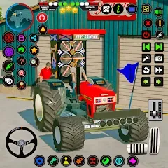 Скачать взломанную Tractor Driving - Tractor Game  [МОД Mega Pack] - стабильная версия apk на Андроид