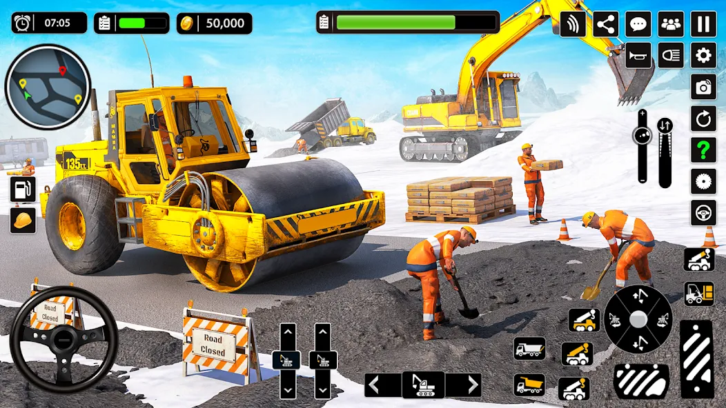 Snow Offroad Construction Game  [МОД Unlocked] Screenshot 4