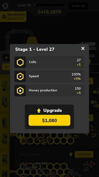 Idle Bee Factory Tycoon  [МОД Много денег] Screenshot 2