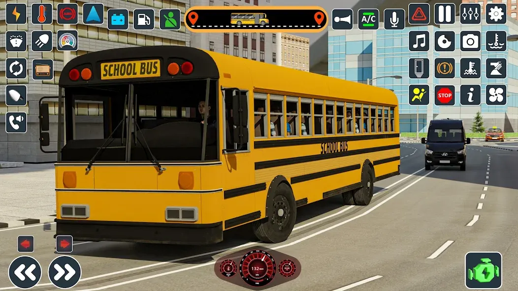 School Bus 3d : City Bus Games (Школьный автобус симулятор игры на автобусе)  [МОД Все открыто] Screenshot 5