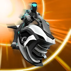 Взломанная Gravity Rider: Space Bike Race (Гравити Райдер)  [МОД Много монет] - последняя версия apk на Андроид