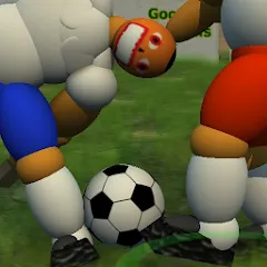 Взломанная Goofball Goals Soccer Game 3D (Гуфбол Голз Соккер Гейм 3Д)  [МОД Много денег] - полная версия apk на Андроид