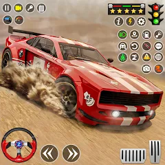 Взломанная Real Rally Drift & Rally Race (Риал Ралли)  [МОД Много монет] - стабильная версия apk на Андроид