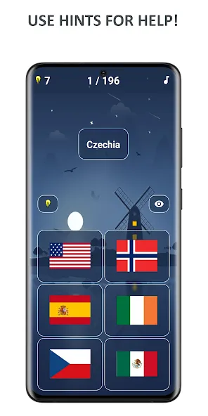 Flags of World Countries Quiz  [МОД Много монет] Screenshot 4