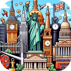 Скачать взлом Capitals of the World - Quiz 1  [МОД Много монет] - стабильная версия apk на Андроид