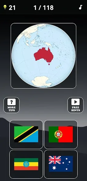 Guess the World Map Quiz  [МОД Все открыто] Screenshot 4