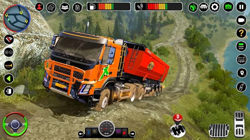 Offroad Mud Truck Simulator 3D  [МОД Unlocked] Screenshot 3