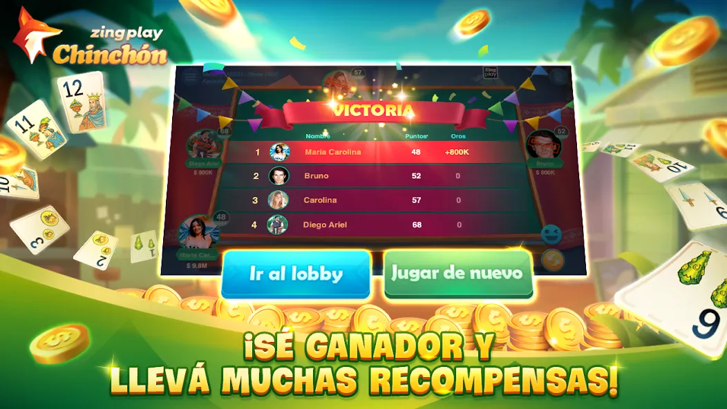 ChinChón Zingplay Juego Online  [МОД Все открыто] Screenshot 5