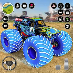 Взломанная Extreme Monster Truck Game 3D (Монстр Трак Экстремальные Игры)  [МОД Mega Pack] - стабильная версия apk на Андроид