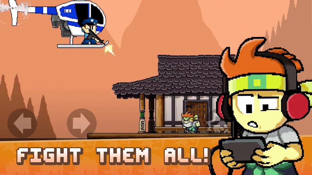 Dan the Man: Action Platformer (Дэн зе Мэн)  [МОД Бесконечные монеты] Screenshot 1