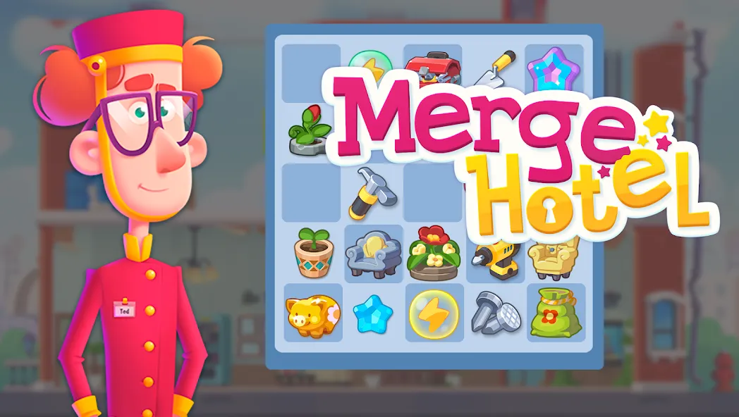 Merge Hotel: Family Story Game (Мердж Отель)  [МОД Mega Pack] Screenshot 1