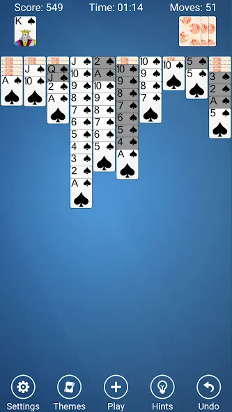 Spider Solitaire  [МОД Много денег] Screenshot 5