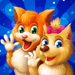 Скачать взломанную Cat & Dog Story Adventure Game  [МОД Бесконечные деньги] - последняя версия apk на Андроид