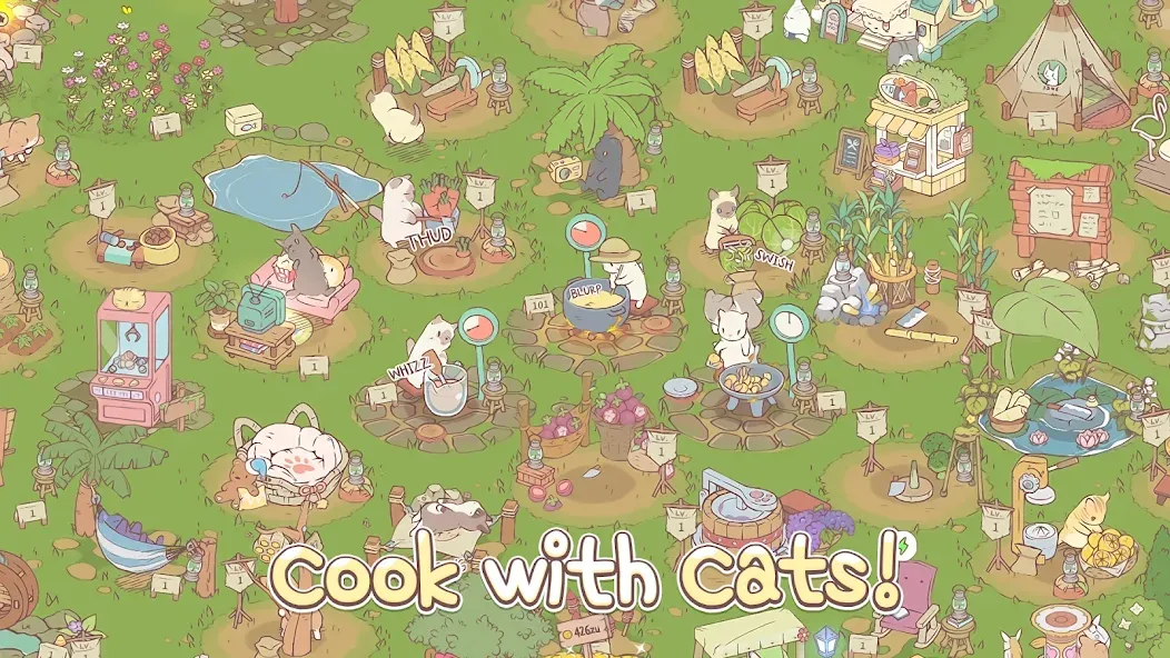 Cats & Soup - Cute Cat Game  [МОД Mega Pack] Screenshot 2