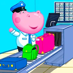 Взлом Hippo: Airport Profession Game  [МОД Много денег] - последняя версия apk на Андроид