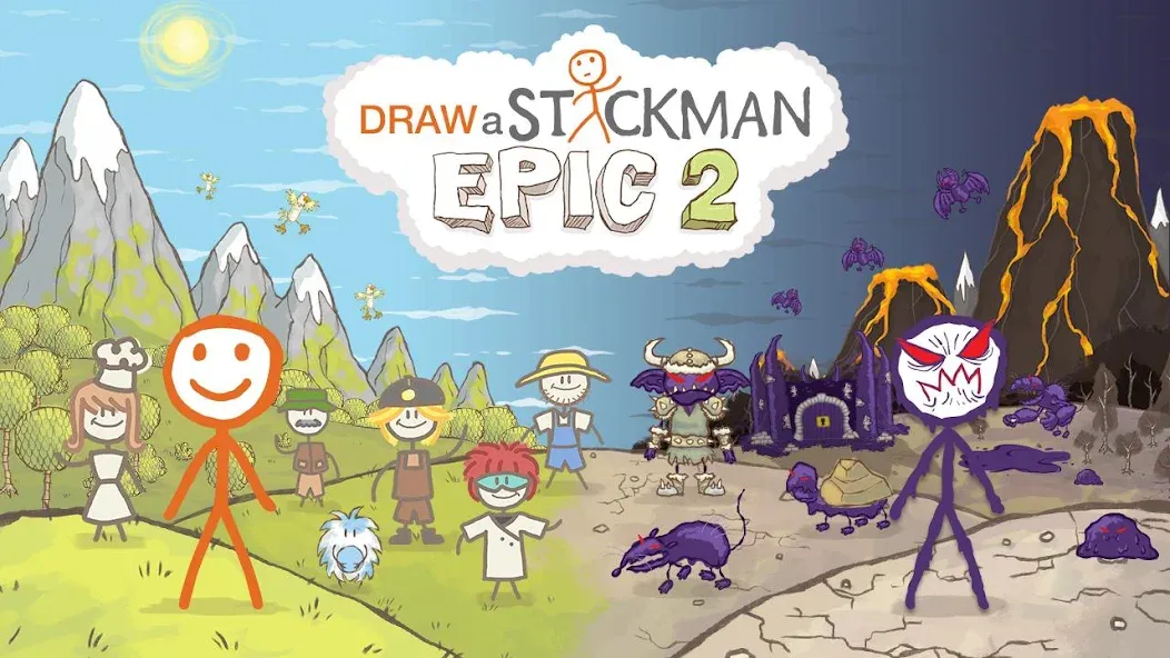 Draw a Stickman: EPIC 2 (Дроу э Стикман)  [МОД Все открыто] Screenshot 1