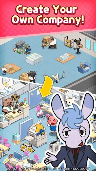 Aggretsuko : Match 3 Puzzle (Аггретсуко)  [МОД Бесконечные монеты] Screenshot 3