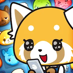 Взломанная Aggretsuko : Match 3 Puzzle (Аггретсуко)  [МОД Бесконечные монеты] - стабильная версия apk на Андроид