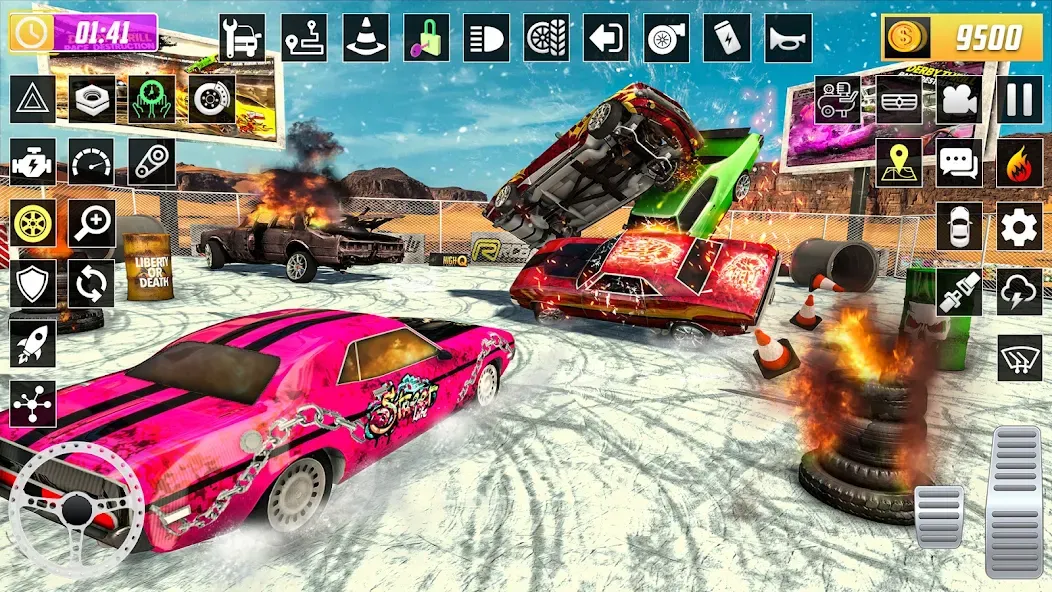 X Demolition Derby : Car Games  [МОД Много монет] Screenshot 4