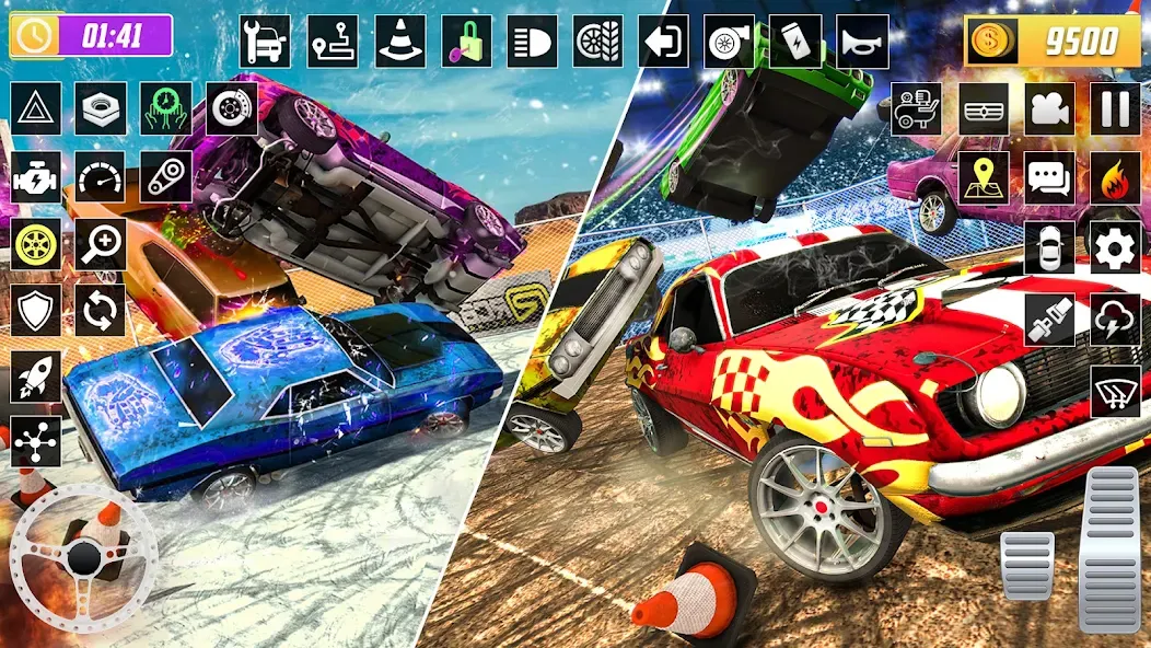 X Demolition Derby : Car Games  [МОД Много монет] Screenshot 5