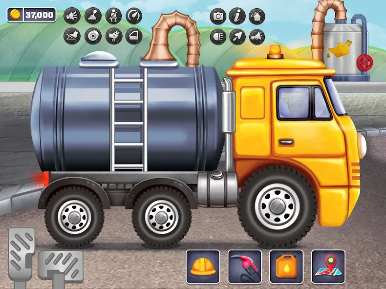 Oil Tanker Truck Games  [МОД Много монет] Screenshot 5