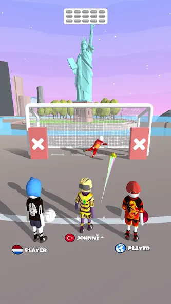 Goal Party - Soccer Freekick (Гоал Парти)  [МОД Unlimited Money] Screenshot 2