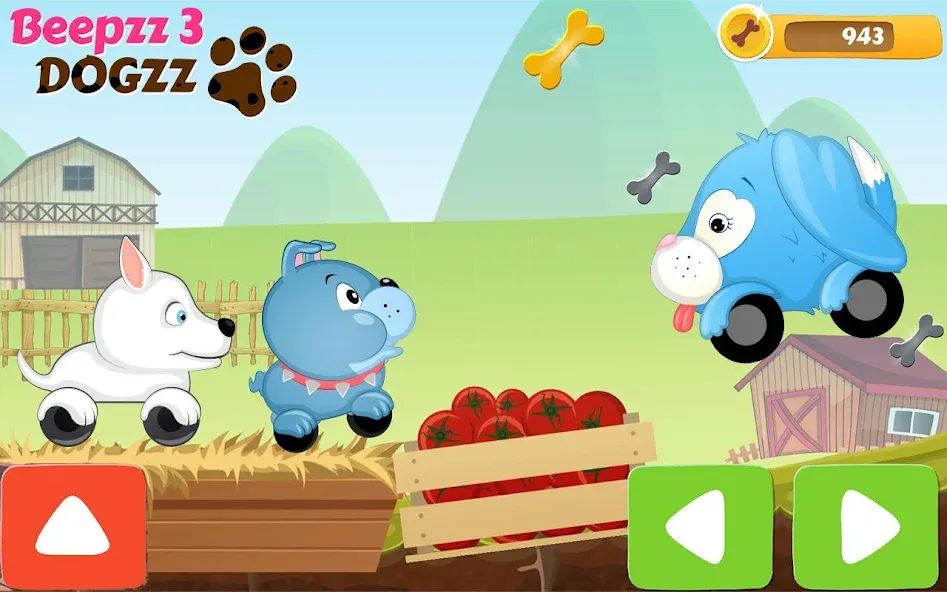 Racing games for kids - Dogs  [МОД Unlimited Money] Screenshot 2