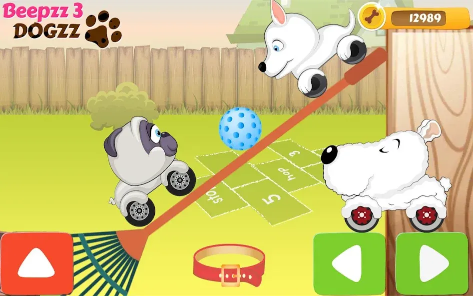 Racing games for kids - Dogs  [МОД Unlimited Money] Screenshot 4