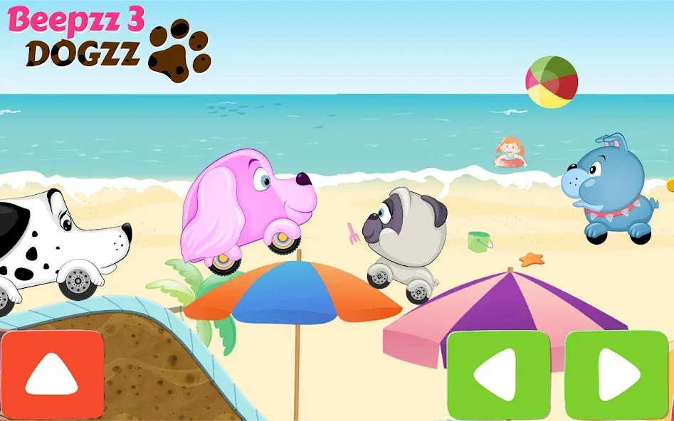 Racing games for kids - Dogs  [МОД Unlimited Money] Screenshot 5