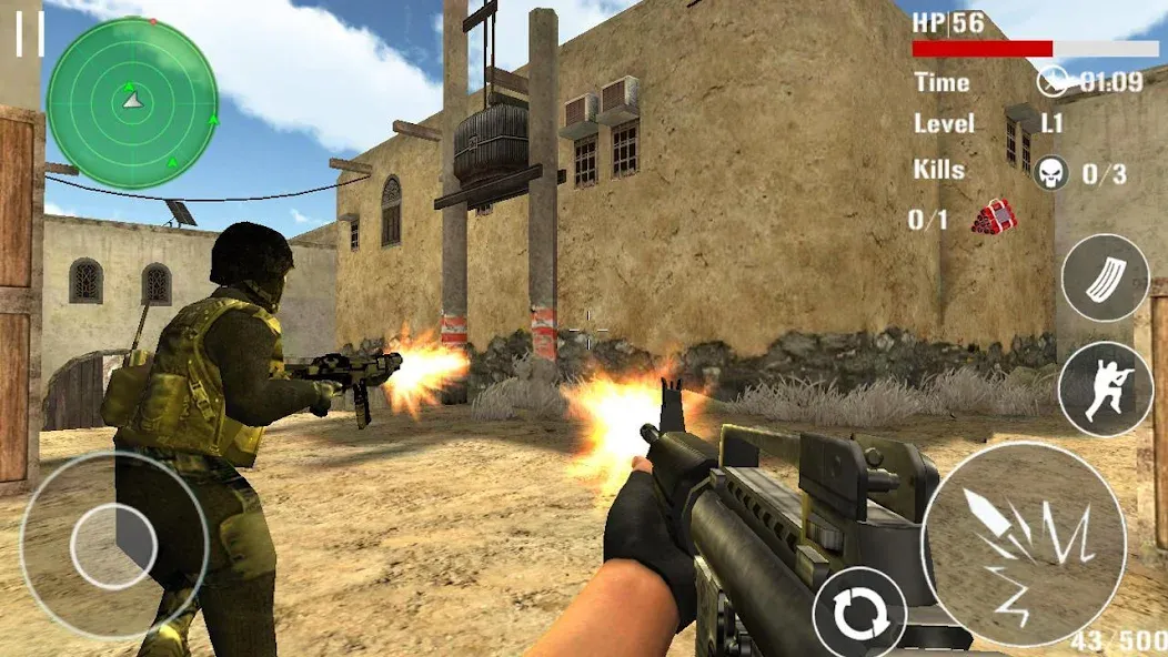 Gun Strike Shoot 3D  [МОД Menu] Screenshot 1