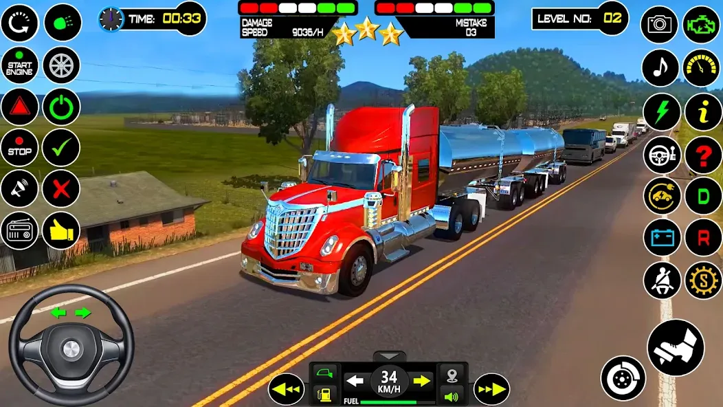 US Truck Driving Cargo Game 3D (Американский грузовик водителя)  [МОД Меню] Screenshot 5