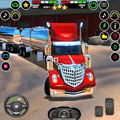 Скачать взломанную US Truck Driving Cargo Game 3D (Американский грузовик водителя)  [МОД Меню] - стабильная версия apk на Андроид