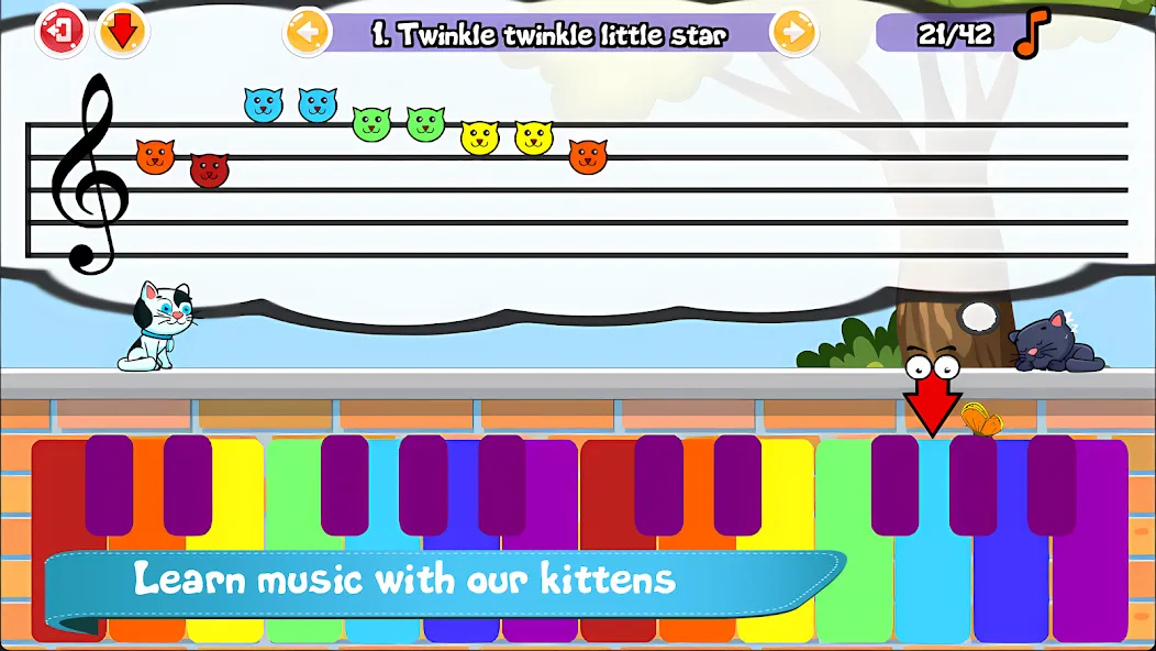 Cat Piano Meow - Sounds & Game  [МОД Много денег] Screenshot 1