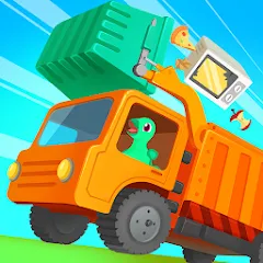 Взлом Dinosaur GarbageTruck:for kids  [МОД Много денег] - полная версия apk на Андроид