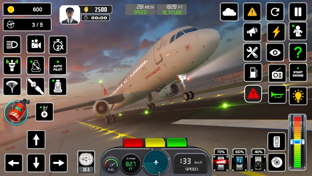 Pilot Flight Simulator Games  [МОД Mega Pack] Screenshot 1