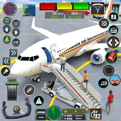 Скачать взлом Pilot Flight Simulator Games  [МОД Mega Pack] - стабильная версия apk на Андроид